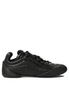Alexander Mcqueen Flexion Leather Sneakers In Black