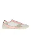 Alexander Mcqueen Leather Sneakers With Contrast Panels And Rubber Sole In White