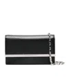Alexander Mcqueen Mini Rectangular Cross-bar Clutch Bag In Black