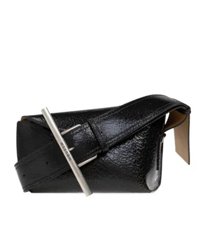 Alexander Mcqueen Flip Waist Pack In Black