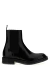 Alexander Mcqueen Calf Leather Chelsea Float Boots In Black