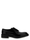 Alexander Mcqueen Black Leather Float Lace-up Shoes In Black