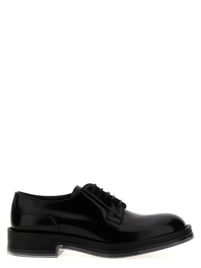 Alexander Mcqueen Float Lace Up Shoes In Black