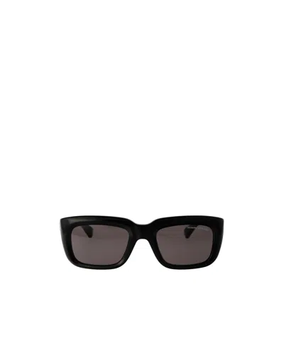 Alexander Mcqueen Floating Skull Square-frame Sunglasses In Black