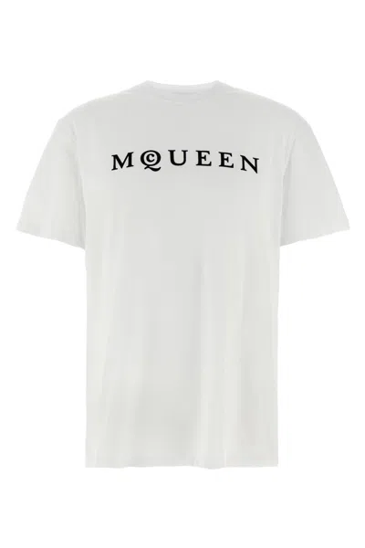 ALEXANDER MCQUEEN FLOCKED 'MCQUEEN' T-SHIRT