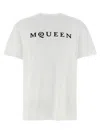 Alexander Mcqueen Flocked 'mcqueen' T-shirt In White