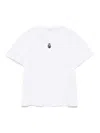 Alexander Mcqueen Embroidered Skull T-shirt In 白色