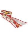 Alexander Mcqueen Rib Dutch Floral Scarf In 白色