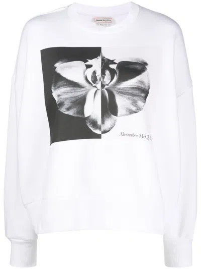 Alexander Mcqueen Sweatshirt With Logo In Multicolour