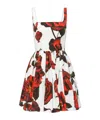 Alexander Mcqueen Alexander Mc Queen "tudor Rose" Dress In White