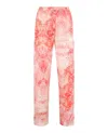 Alexander Mcqueen Tie-dye Straight Leg Pyjama Pants In Orange