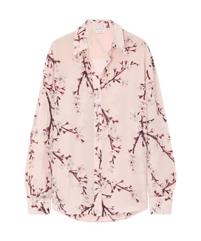ALEXANDER MCQUEEN ALEXANDER MCQUEEN FLORAL PRINTED LONG-SLEEVED SHIRT