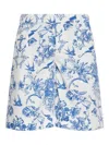 Alexander Mcqueen Sailor Tattoo Shorts In Multi