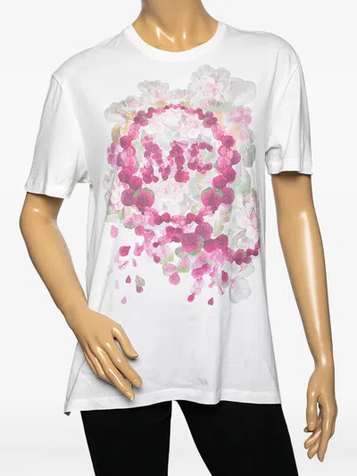 Pre-owned Alexander Mcqueen Floral-print T-shirt
