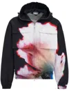 Alexander Mcqueen Multicolor Multicolour Floral Print Windbreaker Jacket In Multicolour