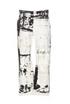 Alexander Mcqueen Abstract Print Straight-leg Jeans In Multicolor