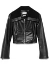 Alexander Mcqueen Folded-collar Leather Jacket In Black