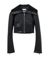 Alexander Mcqueen Folded-collar Leather Jacket In Black