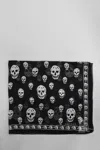 Alexander Mcqueen Foulard In Black Silk In Black