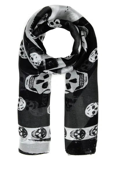 ALEXANDER MCQUEEN ALEXANDER MCQUEEN PRINTED SILK FOULARD