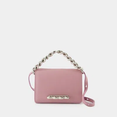 ALEXANDER MCQUEEN FOUR RING MINI BAG - ALEXANDER MCQUEEN - PINK ANTIQUE - LEATHER