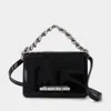 Alexander Mcqueen Mini Four Ring Bag In Black