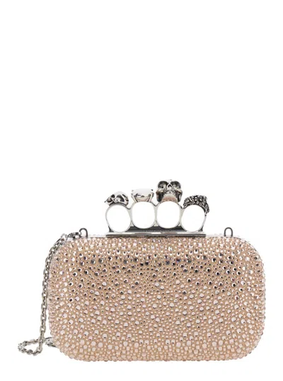 Alexander Mcqueen Knuckle Clutch Bag In Pink