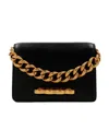 Alexander Mcqueen Four Ring Shoulder Bag In Black
