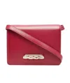 Alexander Mcqueen Four Ring Shoulder Bag In Red