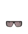Alexander Mcqueen Engraved Logo Aviator Sunglasses In Gray
