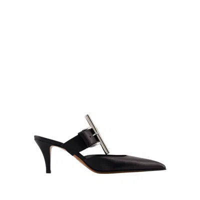 Alexander Mcqueen Francisco Pumps Leather Buckle Detail In Multi