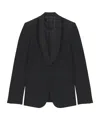 Alexander Mcqueen Men's Frayed Lapel Single-breasted Jacket In Black In Black