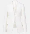 Alexander Mcqueen Frayed Wool Gabardine Blazer