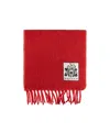 Alexander Mcqueen Alexander Mc Queen Red Alpaca Wool Scarf In Red