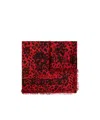 Alexander Mcqueen Fringed Scarf In Red