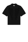 Alexander Mcqueen Polo Shirt "ceremonial Boxy" In Black