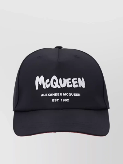 ALEXANDER MCQUEEN FRONT LOGO AQUA CAP