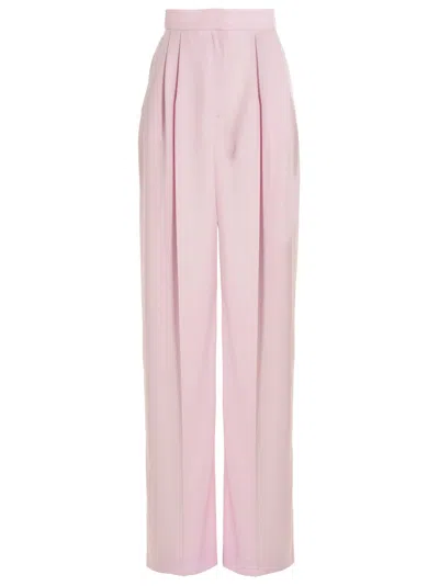 Alexander Mcqueen Mcqueen Pants With Front Pleats In Pink