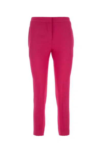 ALEXANDER MCQUEEN ALEXANDER MCQUEEN FUCHSIA CREPE PANT