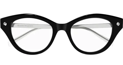 Alexander Mcqueen Full-frame Flat Mirror In Black