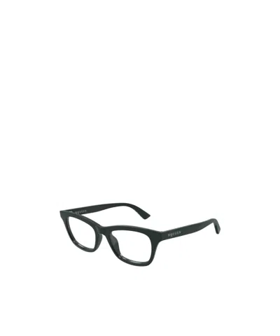 Alexander Mcqueen Full Frame Plain Mirror In Black