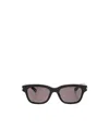 Alexander Mcqueen Eyewear T-bar Rectangular Frame Sunglasses In Black