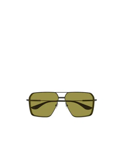 Alexander Mcqueen Eyewear Pilot Frame Sunglasses In Grey