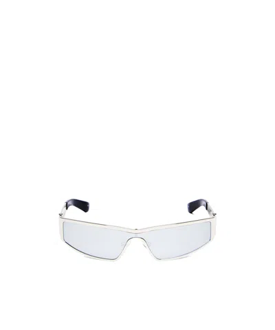 Alexander Mcqueen Full Frame Sunglasses In White
