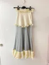 Alexander Mcqueen Fungus Skirt In Nude