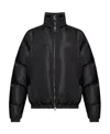 Alexander Mcqueen Funnel-neck Padded Jacket In Black