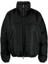 Alexander Mcqueen Funnel-neck Padded Jacket In Schwarz