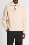 Alexander Mcqueen S Mcqueen Funnel-neck Chunky-knit Wool And Cashmere Jumper In Ivory