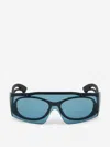 Alexander Mcqueen Futuristic Sunglasses In Blue