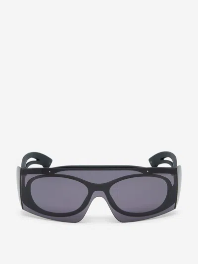 Alexander Mcqueen Futuristic Sunglasses In Diseño De Doble Montura En Contraste